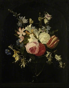 A vase of flowers by Jan Philip van Thielen