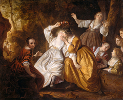 Amarillis crowning Mirtillo by Jacob van Loo