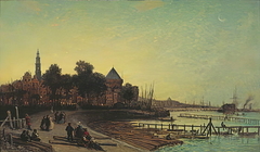 Amsterdam le soir by Auguste Anastasi