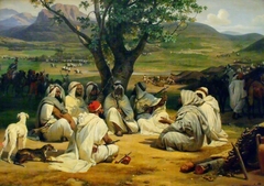 Arab Chieftains in Council (The Negotiator) by Horace Vernet