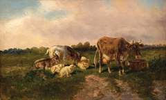 At Pasture by Jules Dupré