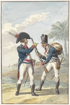 Bataafsche Coloniale Infanterie van de Kaap de Goede Hoop by Jan Anthonie Langendijk Dzn