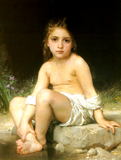 Bathing Child by William-Adolphe Bouguereau