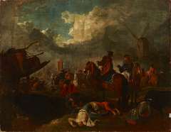 Battle Scene by August Querfurt