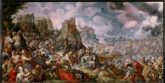 Battle scene (Defeat of Sennacherib ?) by Gillis van Valckenborch