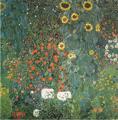 Bauerngarten mit Sonnenblumen by Gustav Klimt