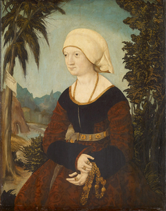 Bildnis einer Frau in Landschaft by Anonymous