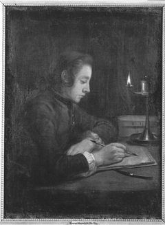 Boy drawing by Conrad von Mannlich