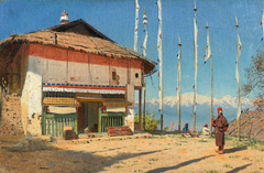 Buddhist Temple in Darjiling. Sikkim by Vasily Vereshchagin