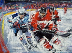 Canada vs. U.S.: Sochi Olympics men’s hockey by Nikoletta Antonopoulou