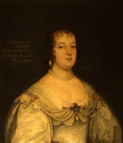 Charlotte de la Trémoille, Countess of Derby (1599 – 1664) by Anonymous