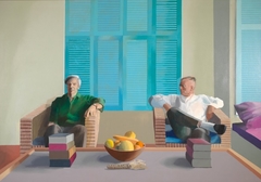 Christopher Isherwood and Don Bachardy by David Hockney