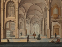 Church interior by Jan van der Vucht