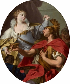 Cleopatra and the Pearl (Pittoni) by Giambattista Pittoni