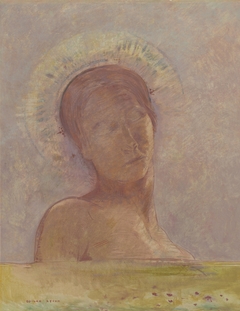 Closed Eyes by Odilon Redon