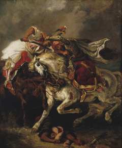 Combat of the Giaour and the Pasha by Eugène Delacroix