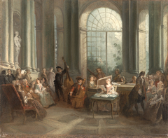 Concert in the Oval Salon of Pierre Crozat's Chateau at Montmorency by Nicolas Lancret