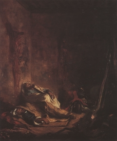 Corps de garde à Meknès by Eugène Delacroix