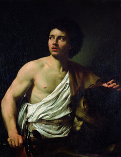 David with the head of Goliath by Simon Vouet