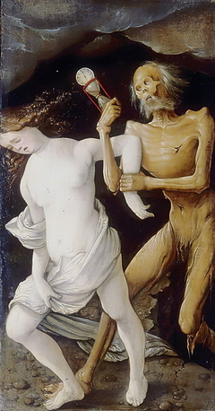 Death chases a Maiden by Hans Baldung