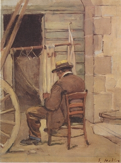 Der Netzflicker by Ferdinand Hodler