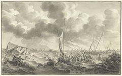 Dijkdoorbraak bij Kampen, 1775 by Noach van der Meer II