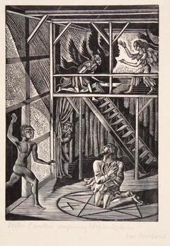 Doctor Faustus Conjuring Mephistophilis - Eric Ravilious - ABDAG006774 by Eric Ravilious