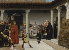 Education of the children of Clovis by Lawrence Alma-Tadema