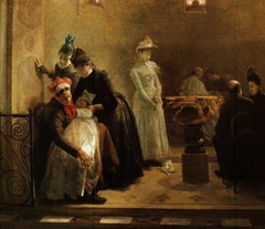 El bautizo by Cristóbal Rojas