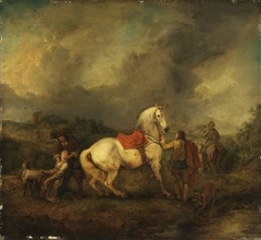 Falconer before Riding Out by Philips Wouwerman