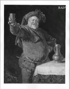 Falstaff zutrinkend by Eduard von Grützner