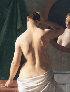 Female Model Before a Mirror by Ludvig August Smith