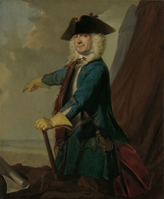 Gerrit Sichterman (1688-1730). Generaal-kwartiermeester der cavalerie, kolonel van het regiment infanterie Oranje-Groningen, commandant van Grave by Cornelis Troost