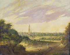 Gezicht op Amersfoort vanaf de Berg in het zuidwesten by anonymous painter