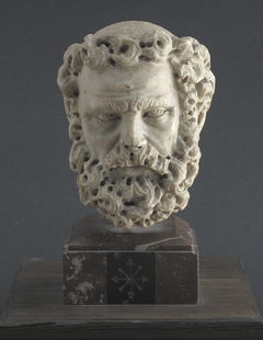 Head of a bearded man by Giovanni Pisano