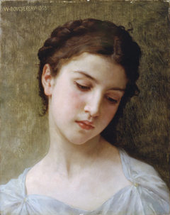 Head of a Young Girl by William-Adolphe Bouguereau