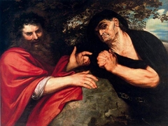 Heraclitus and Democritus by Peter Paul Rubens