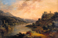 Ideale Flusslandschaft by Christian Georg Schütz