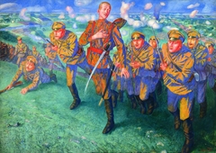 In the Line of Fire by Kuzma Petrov-Vodkin