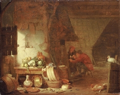 Interior de cocina campesina. Tít. Ant: Interior holandés by Hendrik Martenszoon Sorgh