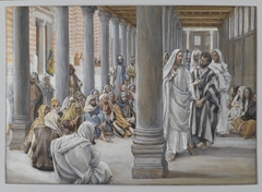 Jesus Walks in the Portico of Solomon by James Tissot