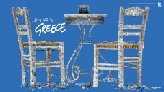 Join us in Greece (Up Greek Tourism: The table) by Charis Tsevis