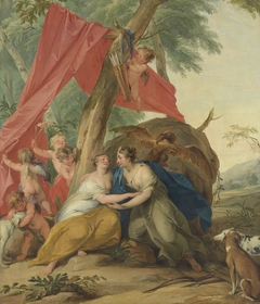 Jupiter, Disguised as Diana, Seducing the Nymph Callisto by Jacob de Wit