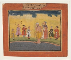 Krishna's Parents Search for Him by anonymous painter