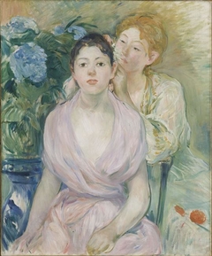 L'hortensia (The hydrangea) by Berthe Morisot