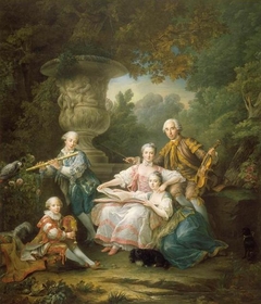 La famille de Sourches by François-Hubert Drouais