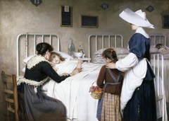 La visita de la madre al hospital by Enrique Paternina