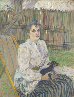 Lady with a Dog by Henri de Toulouse-Lautrec