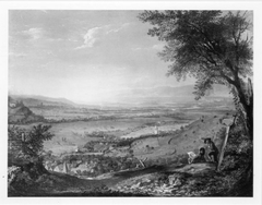 Landschaft bei Ehrenstetten by Johann Jakob Dorner the Elder