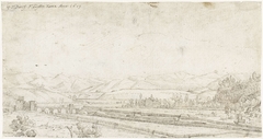 Landschap met de Ponte Milvio, buiten Rome by Gerard ter Borch I